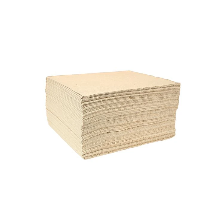 Embossed Cream Color Paper Wipes Quarter Fold Packing